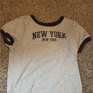 Gray New York Graphic Tee